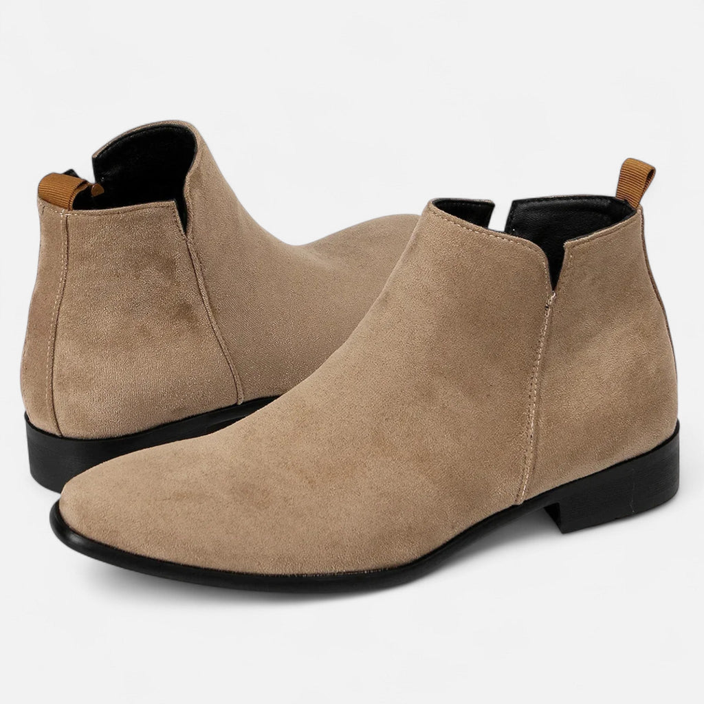 Men's Structured Square-Toe Chelsea Boots