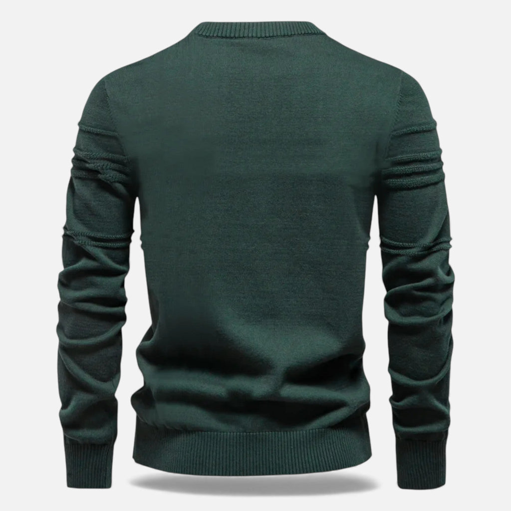 Men's Sharp Structured Knit Sweater