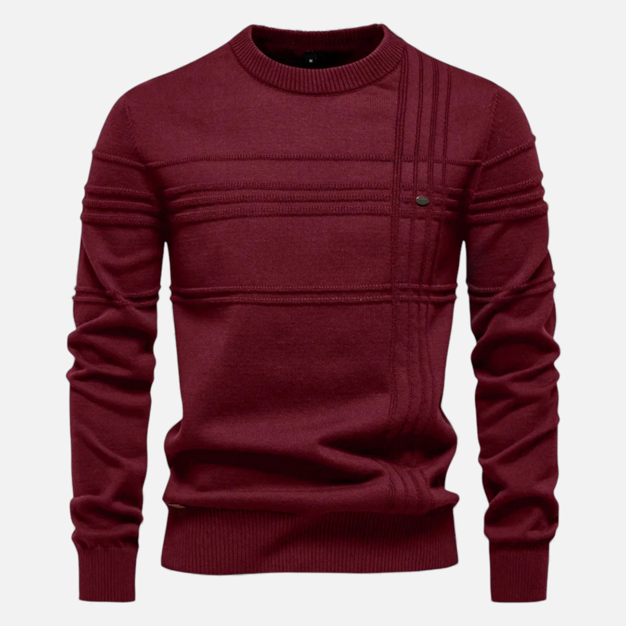 Men's Sharp Structured Knit Sweater