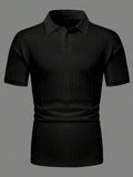 Men's Easy-Fit Button-Up Summer Polo