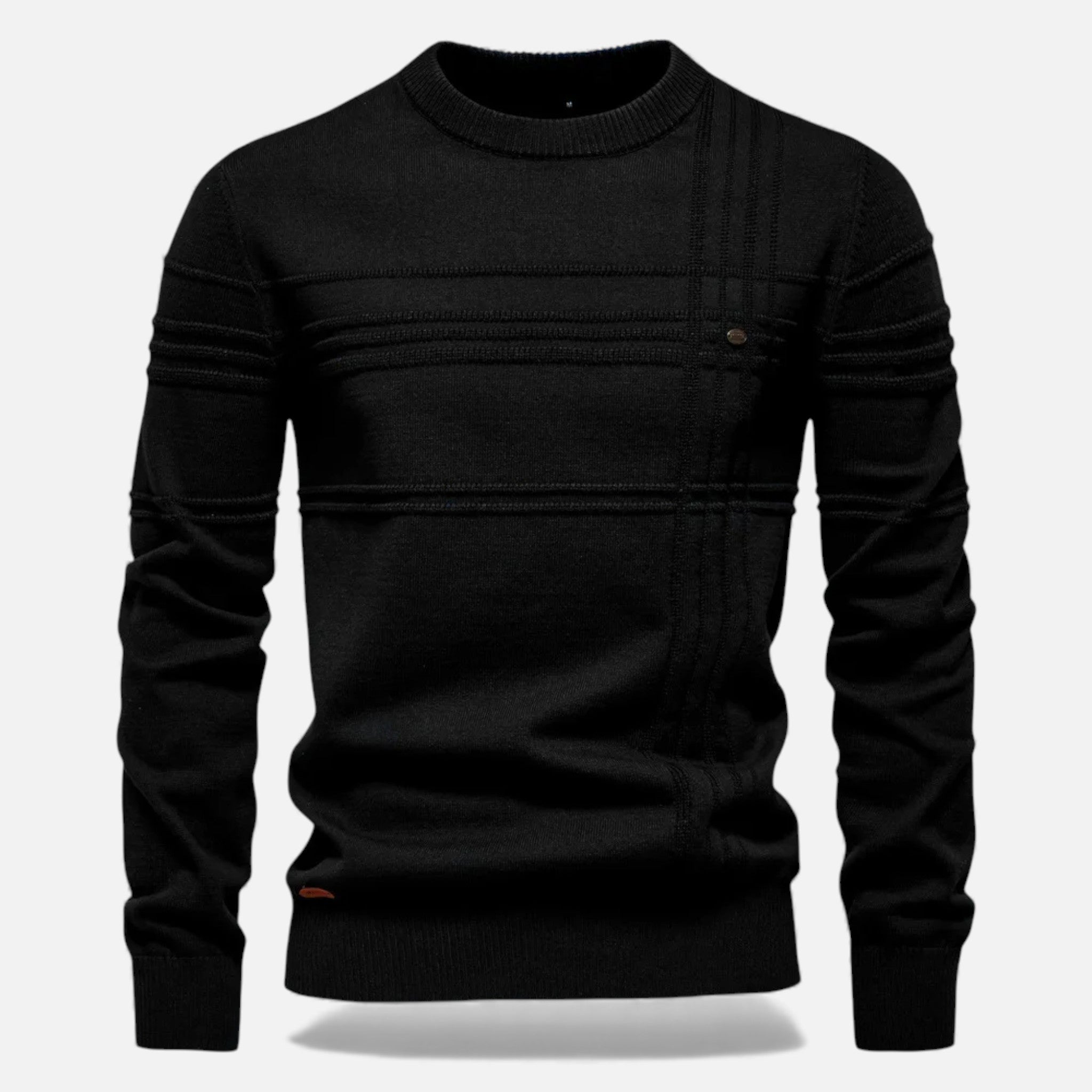 Men's Sharp Structured Knit Sweater
