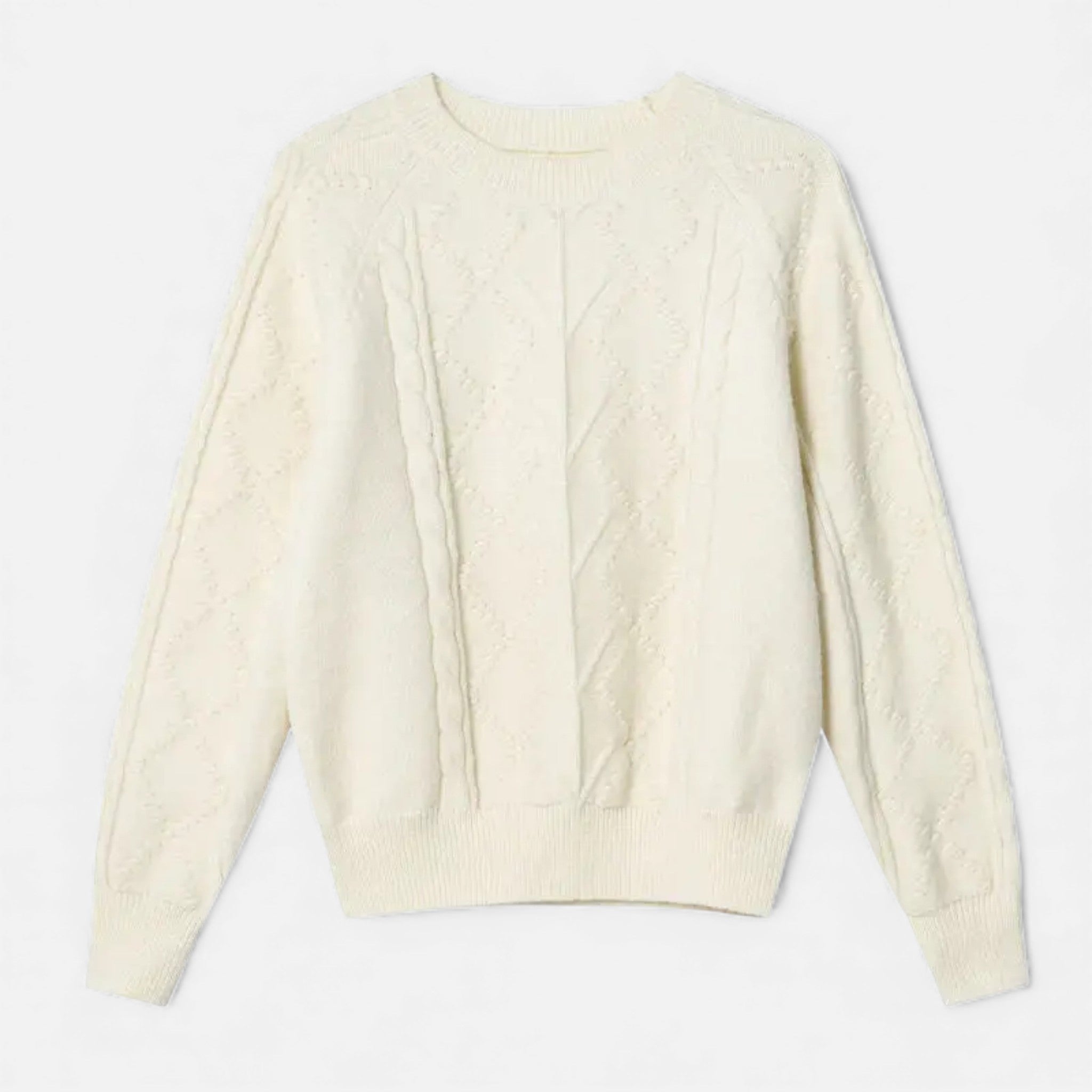 Women's Oversized Cable-Knit Winter Sweater