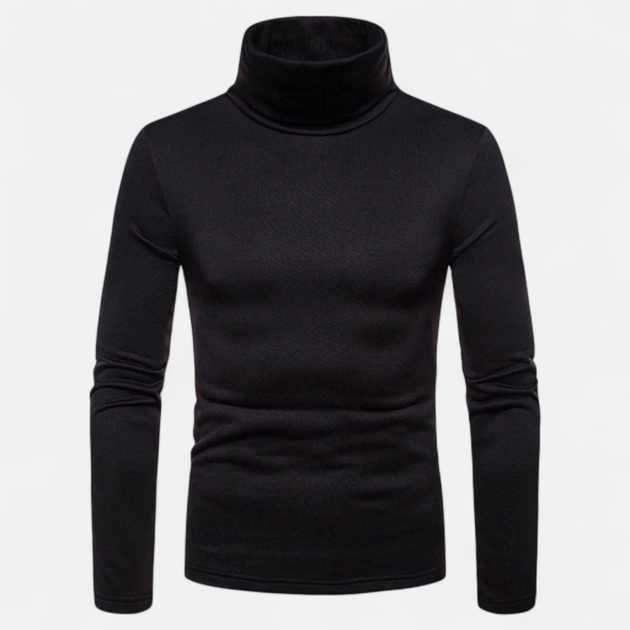 Men's Fitted Stretch Turtleneck Sweater