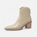Women's Sharp Pointed Leather Boots