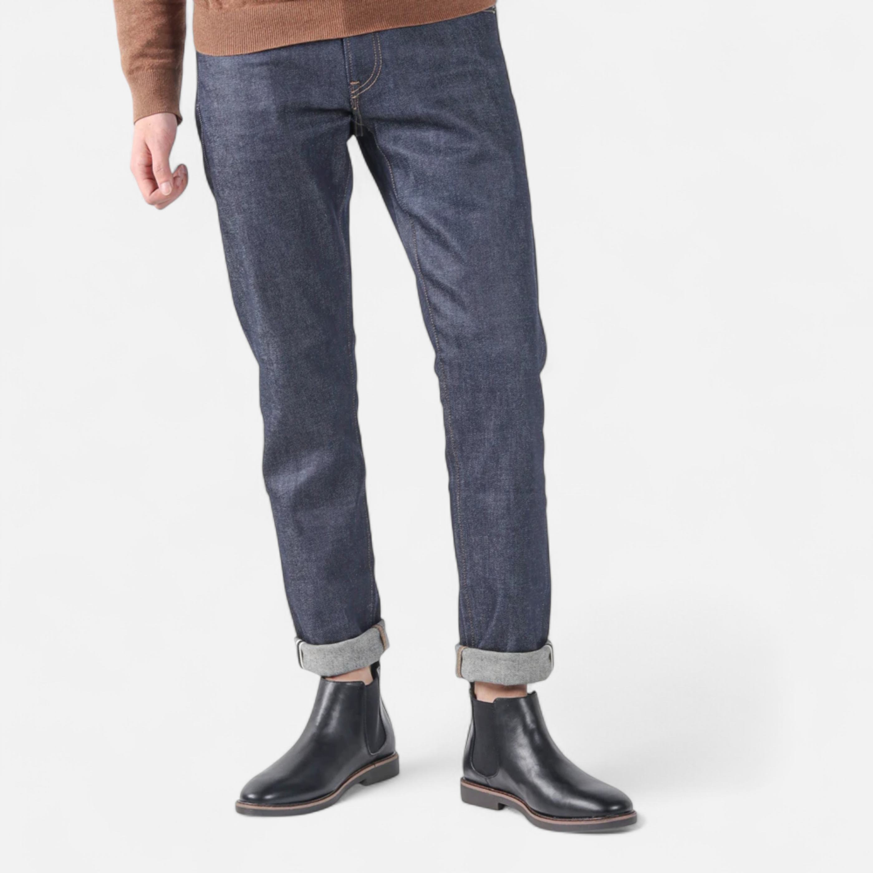Men's Burnished Leather Chelsea Boots