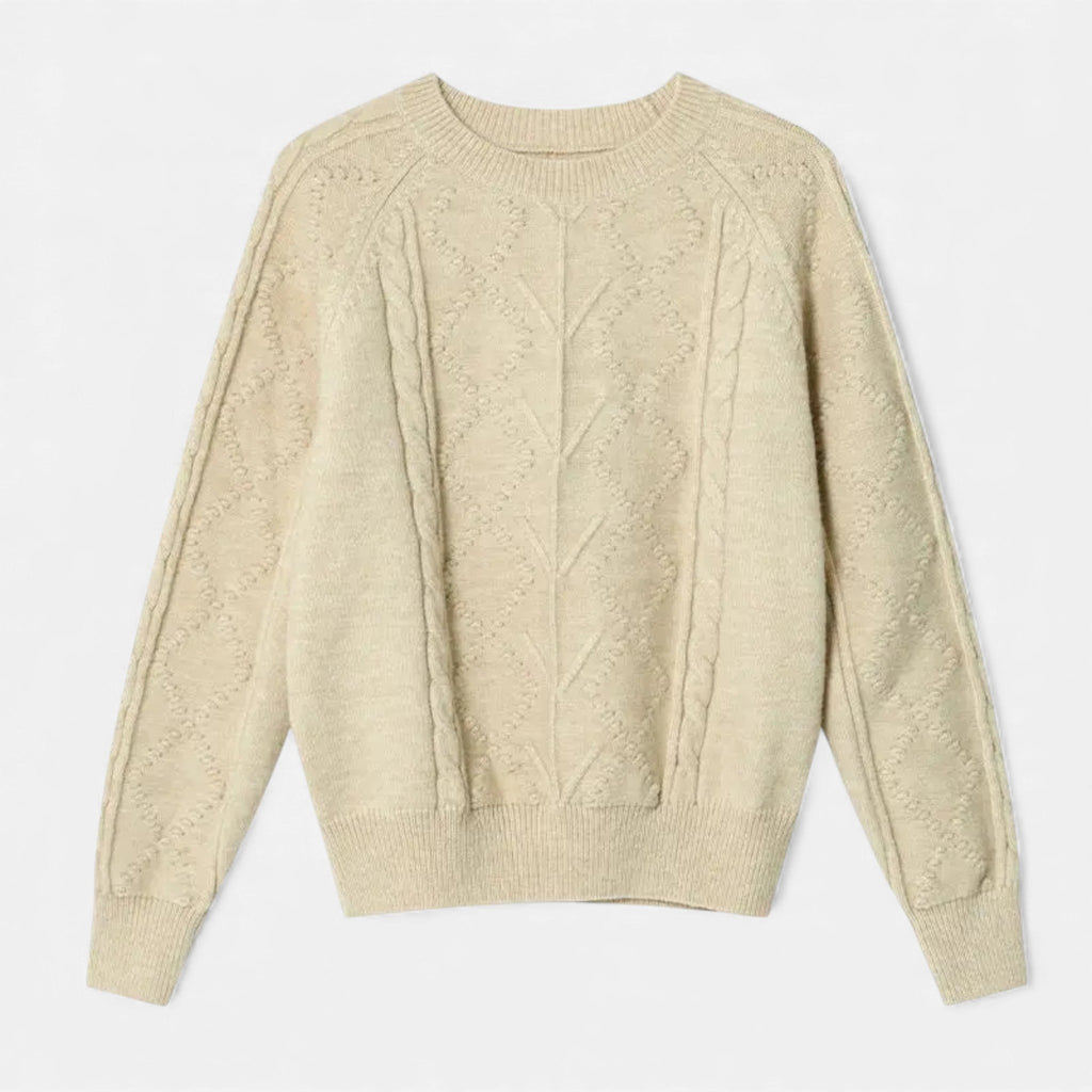 Women's Oversized Cable-Knit Winter Sweater