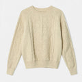 Women's Oversized Cable-Knit Winter Sweater