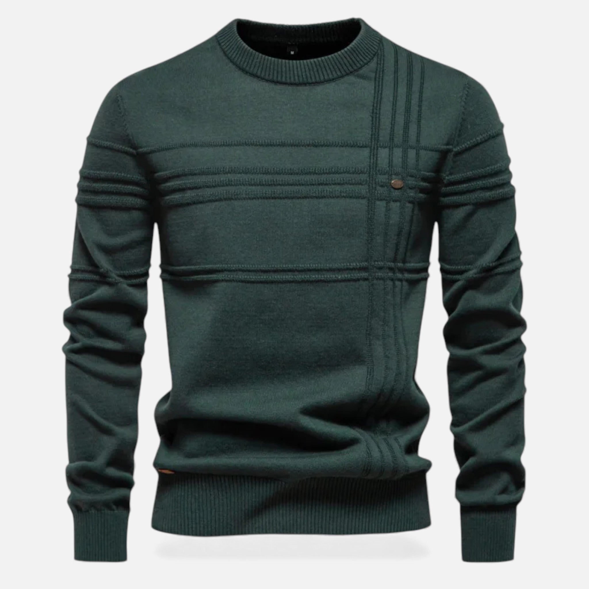 Men's Sharp Structured Knit Sweater