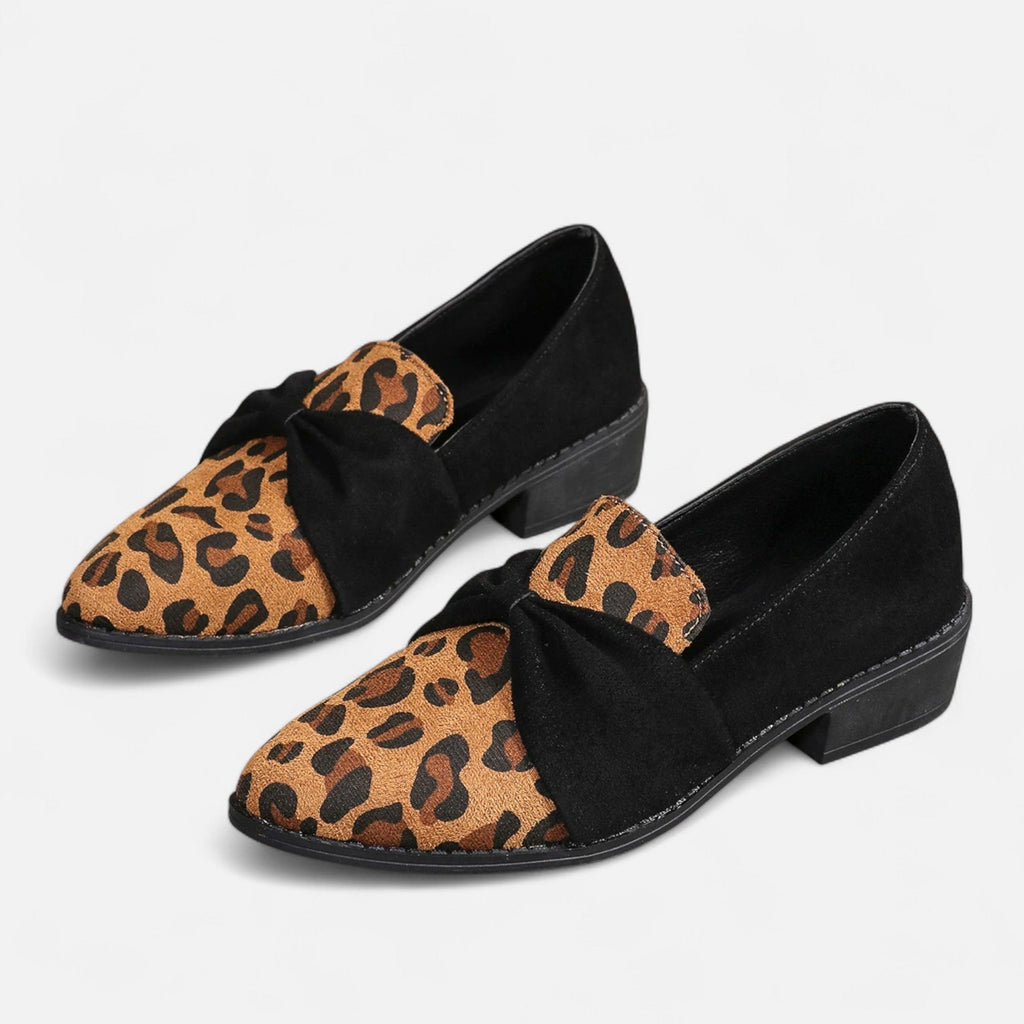 Women's Bold Leopard Suede Loafers