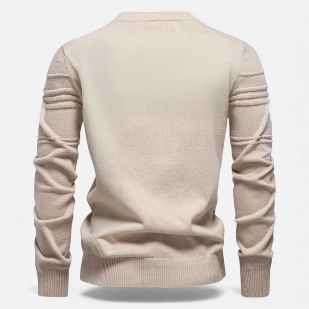 Men's Sharp Structured Knit Sweater