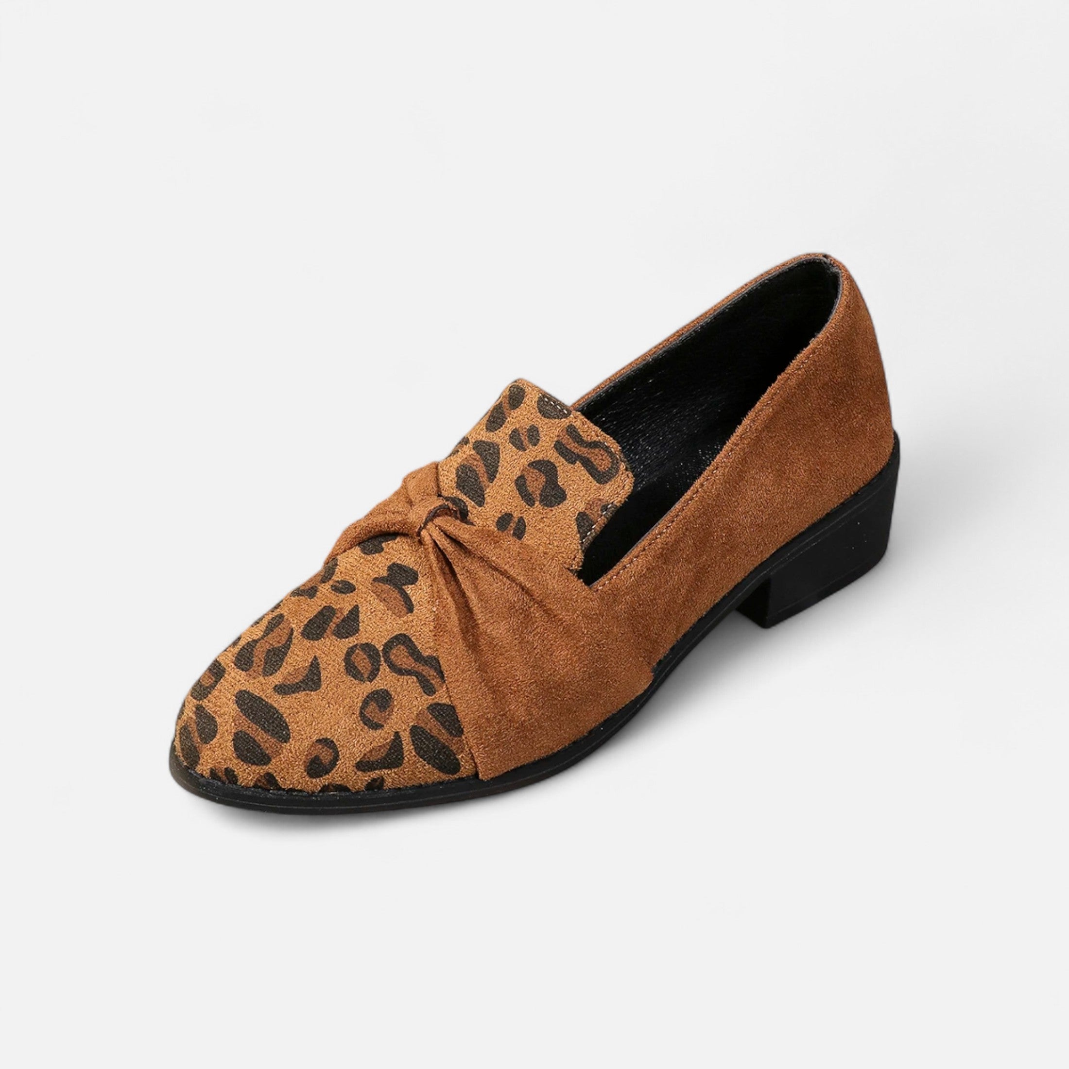 Women's Bold Leopard Suede Loafers
