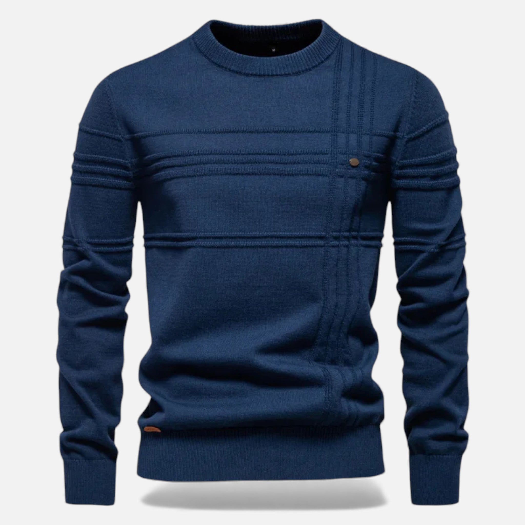 Men's Sharp Structured Knit Sweater