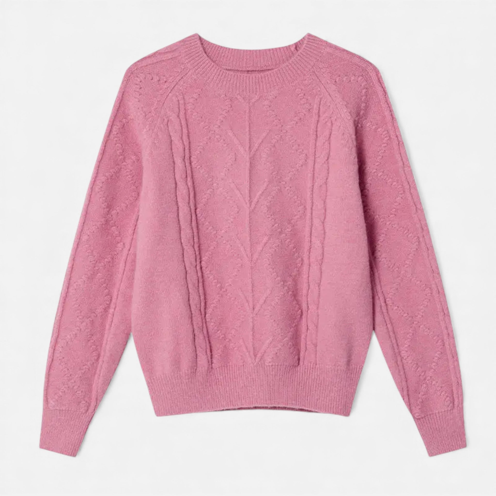 Women's Oversized Cable-Knit Winter Sweater