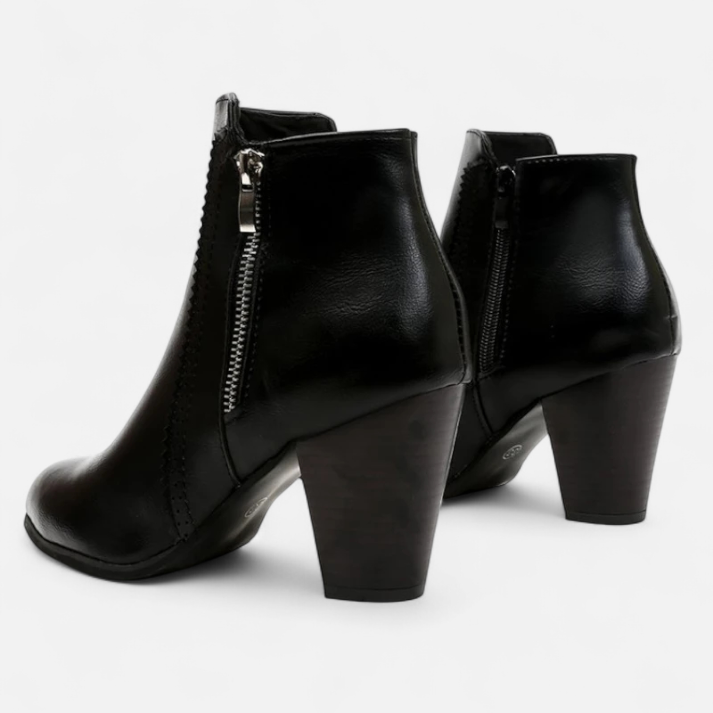 Women's Classic Zip-Up Heeled Boots