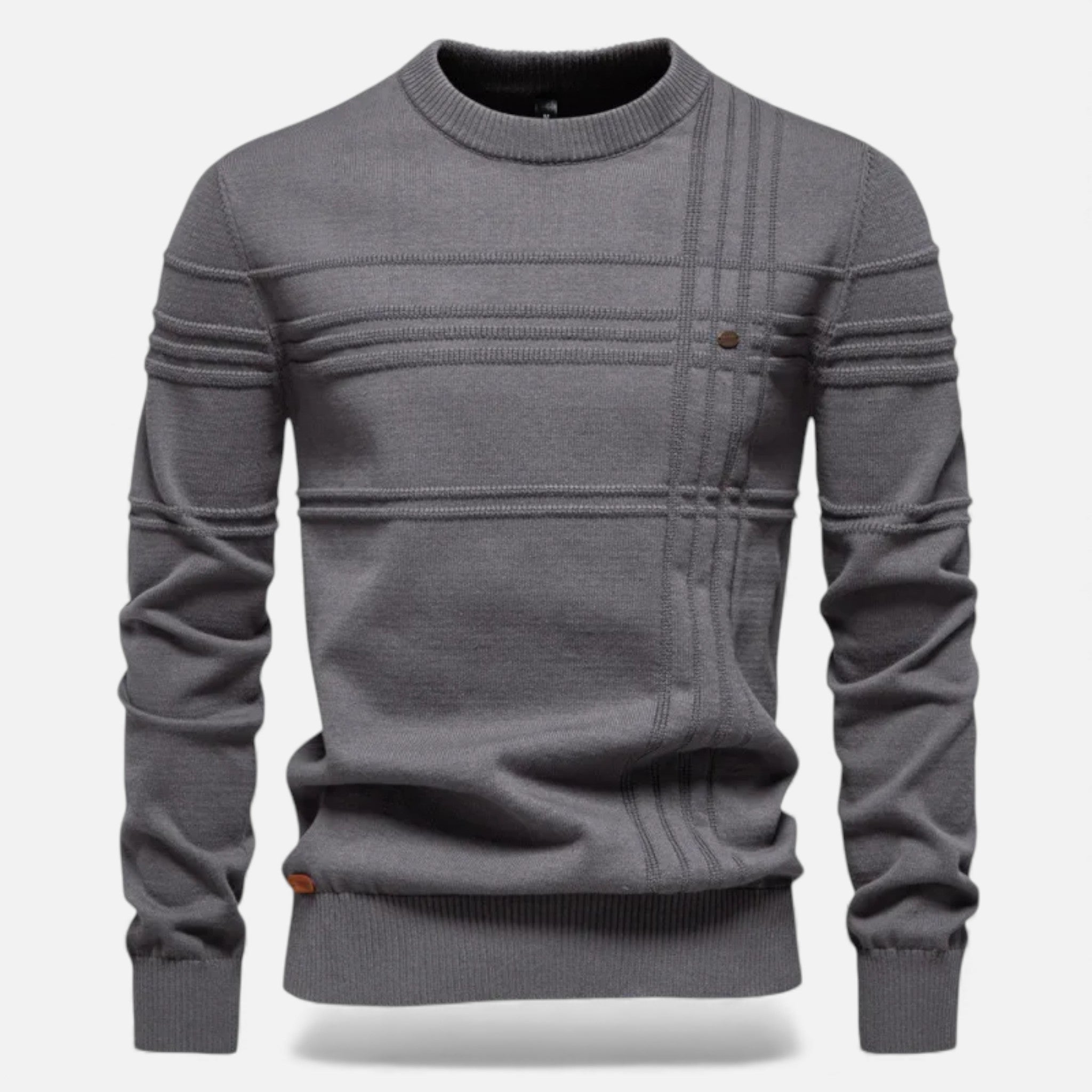 Men's Sharp Structured Knit Sweater
