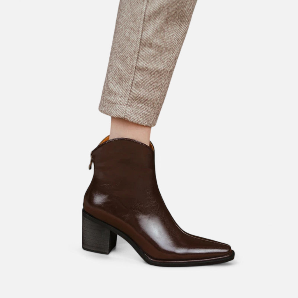 Women's Sharp Pointed Leather Boots