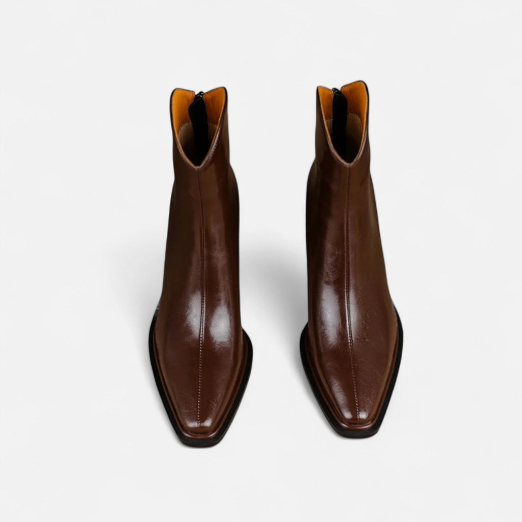 Women's Sharp Pointed Leather Boots