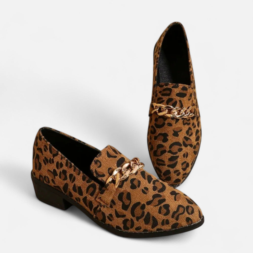 Women's Bold Leopard Suede Loafers