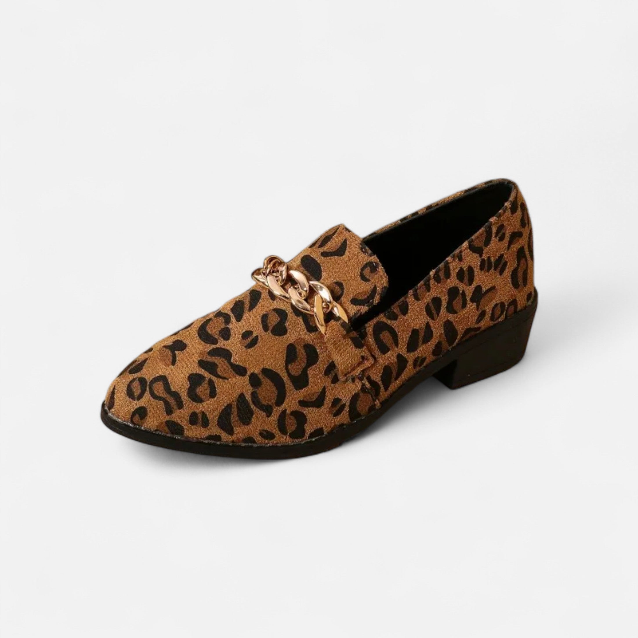Women's Bold Leopard Suede Loafers