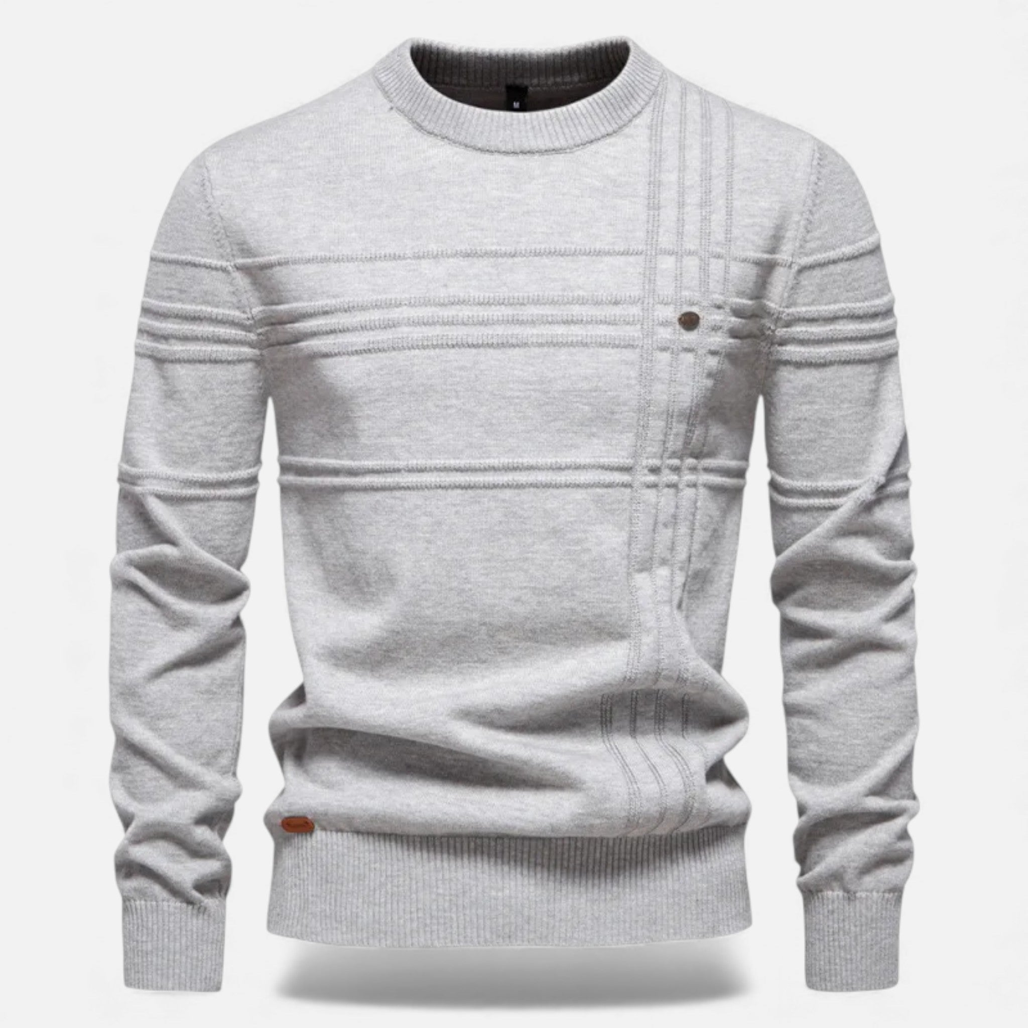 Men's Sharp Structured Knit Sweater