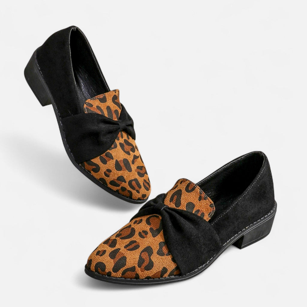 Women's Bold Leopard Suede Loafers