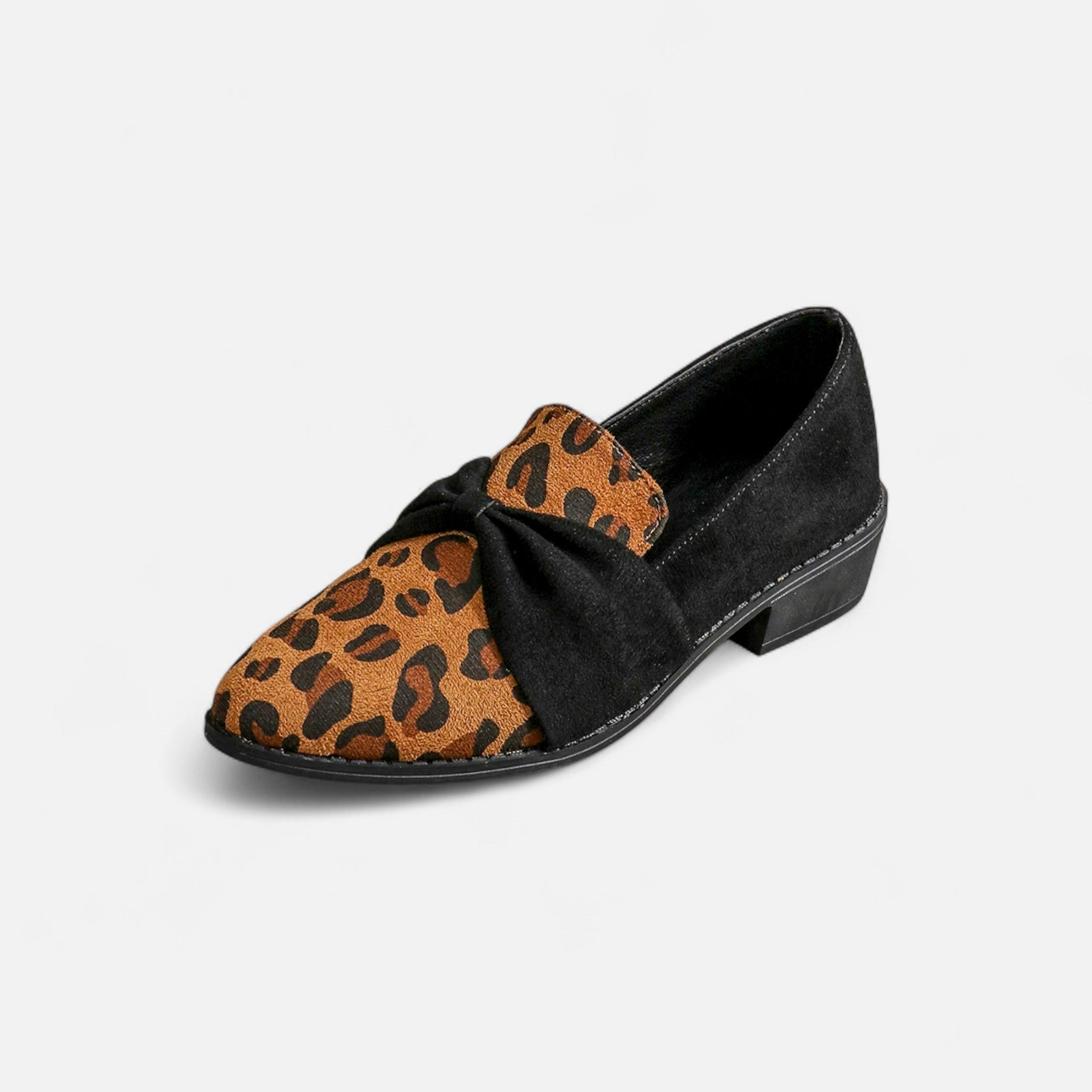 Women's Bold Leopard Suede Loafers