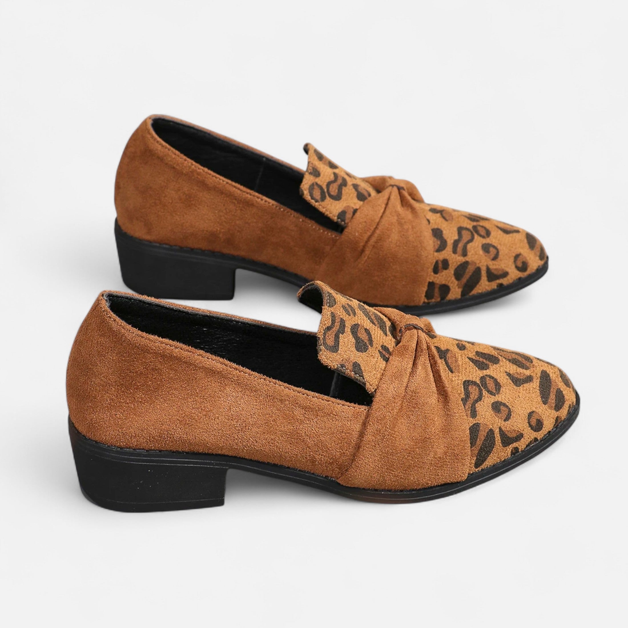 Women's Bold Leopard Suede Loafers