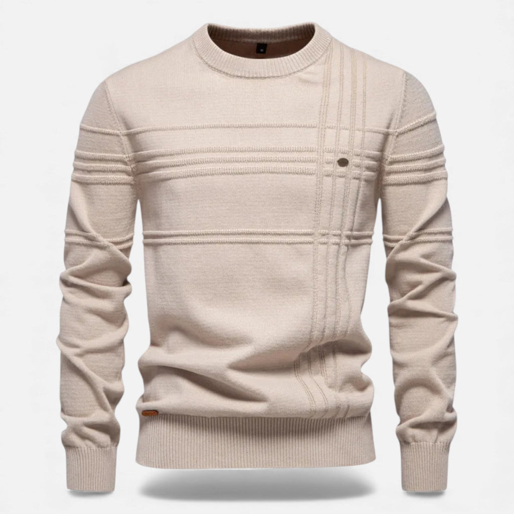 Men's Sharp Structured Knit Sweater