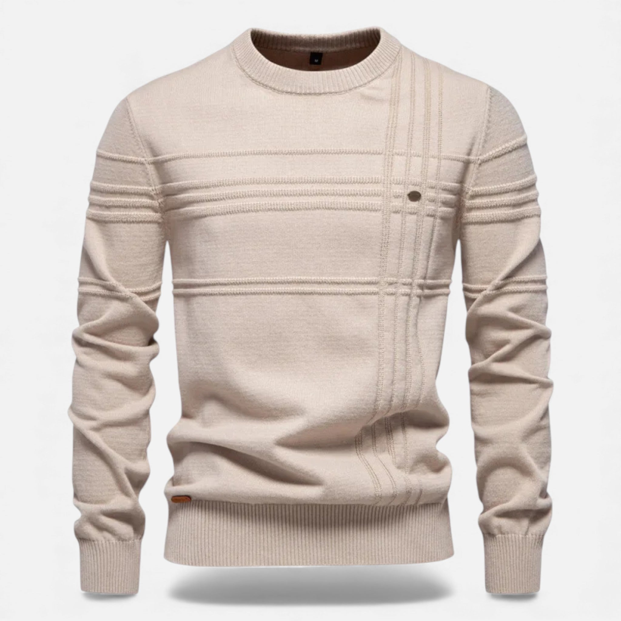 Men's Sharp Structured Knit Sweater