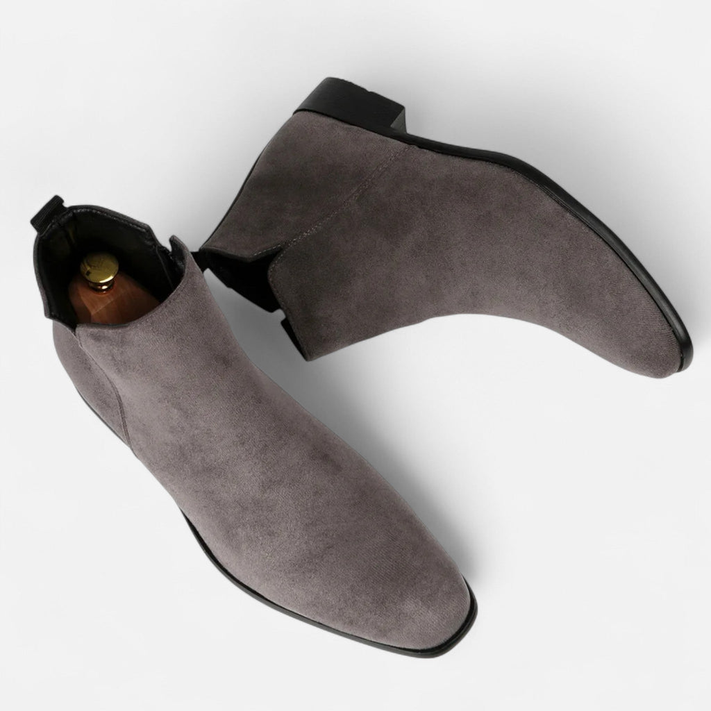 Men's Structured Square-Toe Chelsea Boots