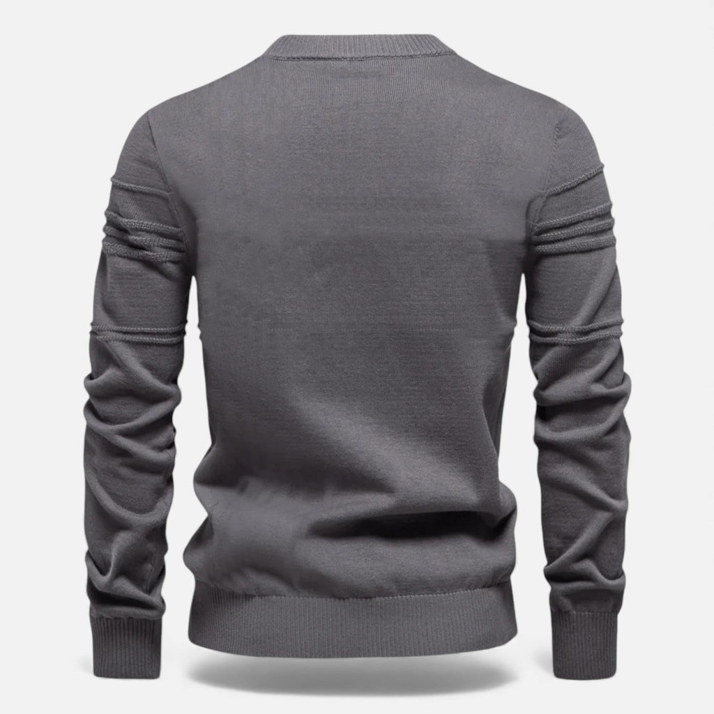 Men's Sharp Structured Knit Sweater