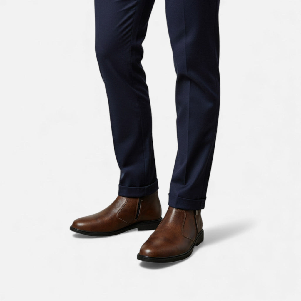 Men's Clean-Cut Ankle Chelsea Boots