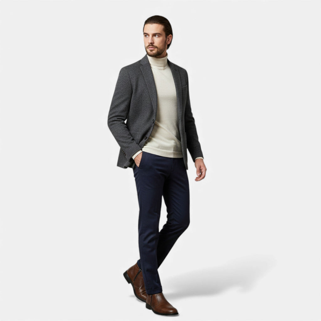 Men's Clean-Cut Ankle Chelsea Boots