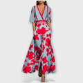 Women's Sophisticated Floral Fitted Dress