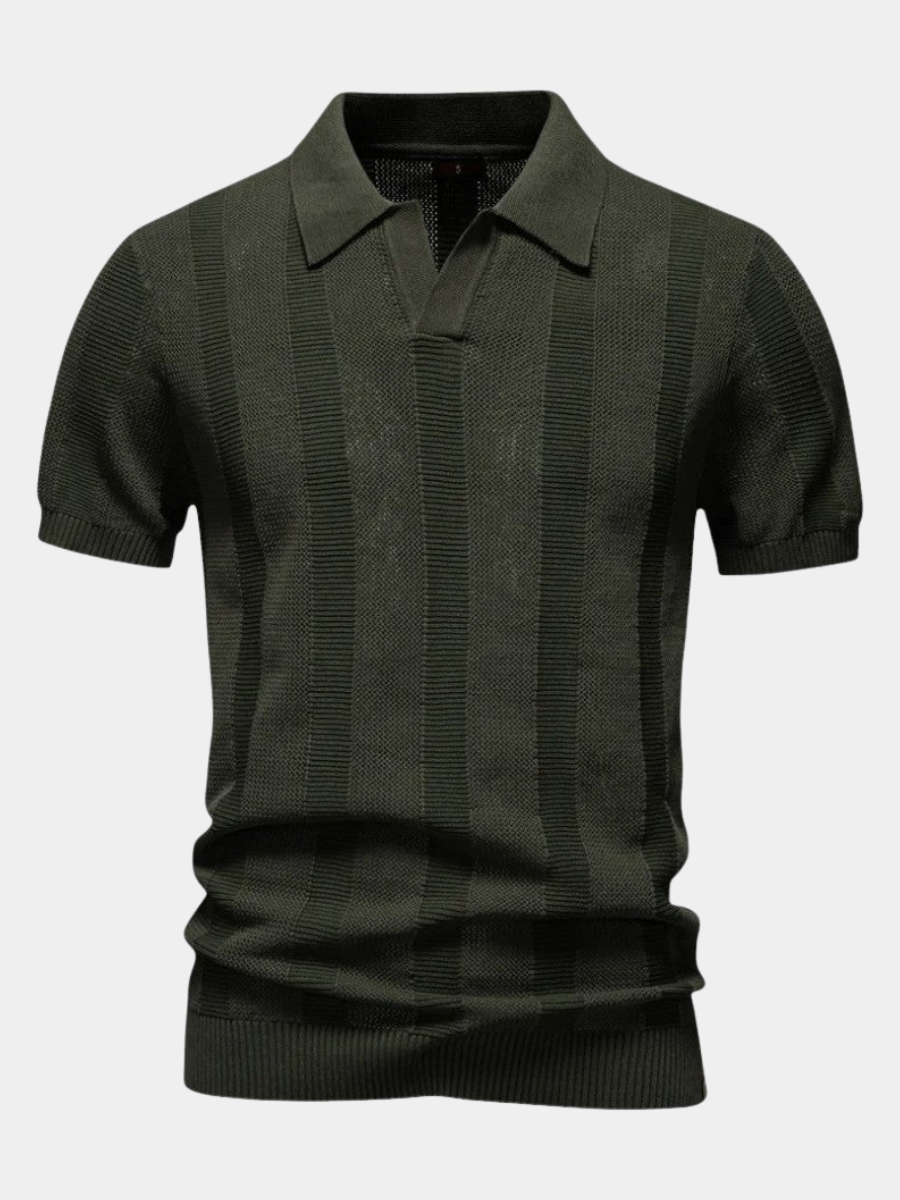 Men's Polished Knitted Polo Shirt