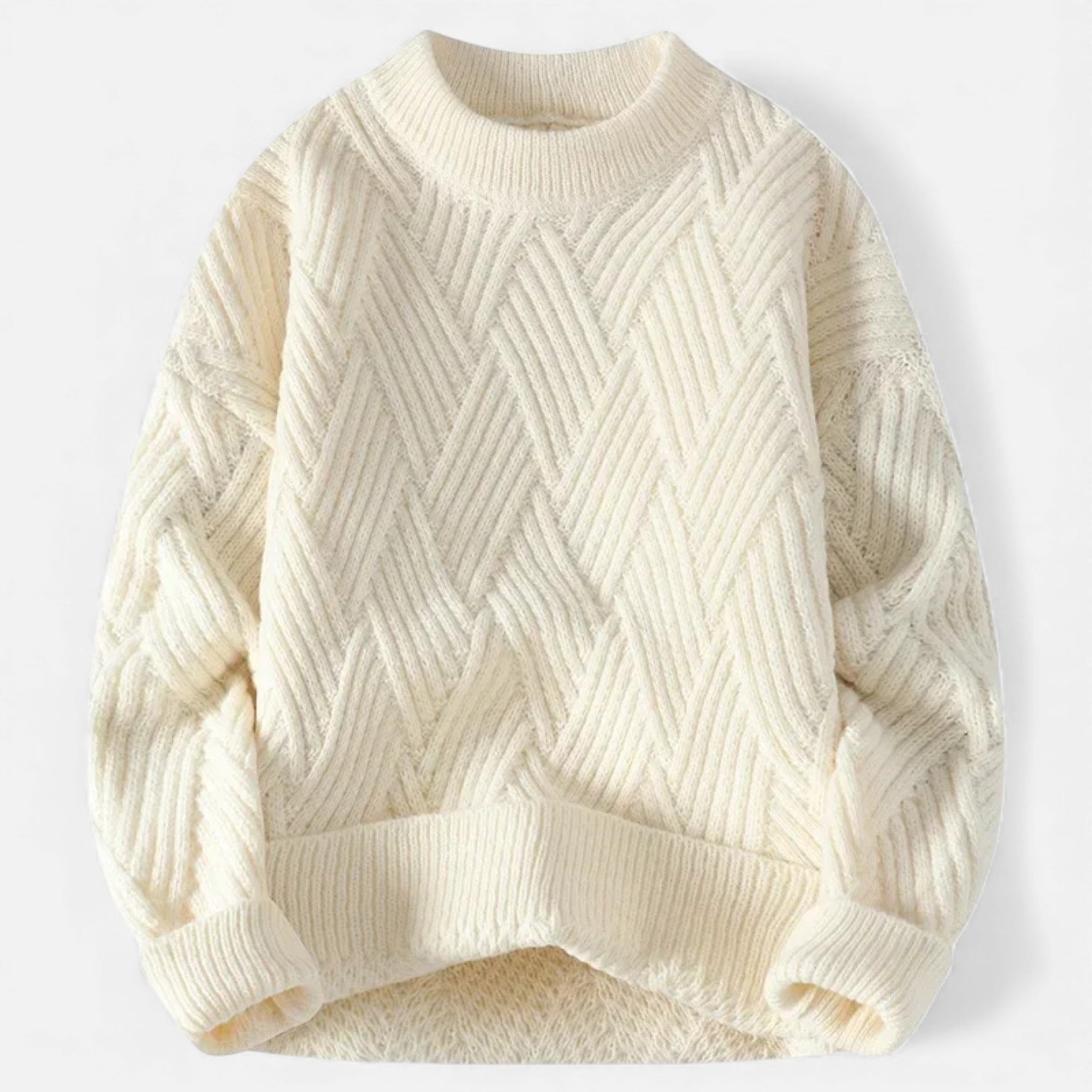 Women's Stretch Cable-Knit Sweater