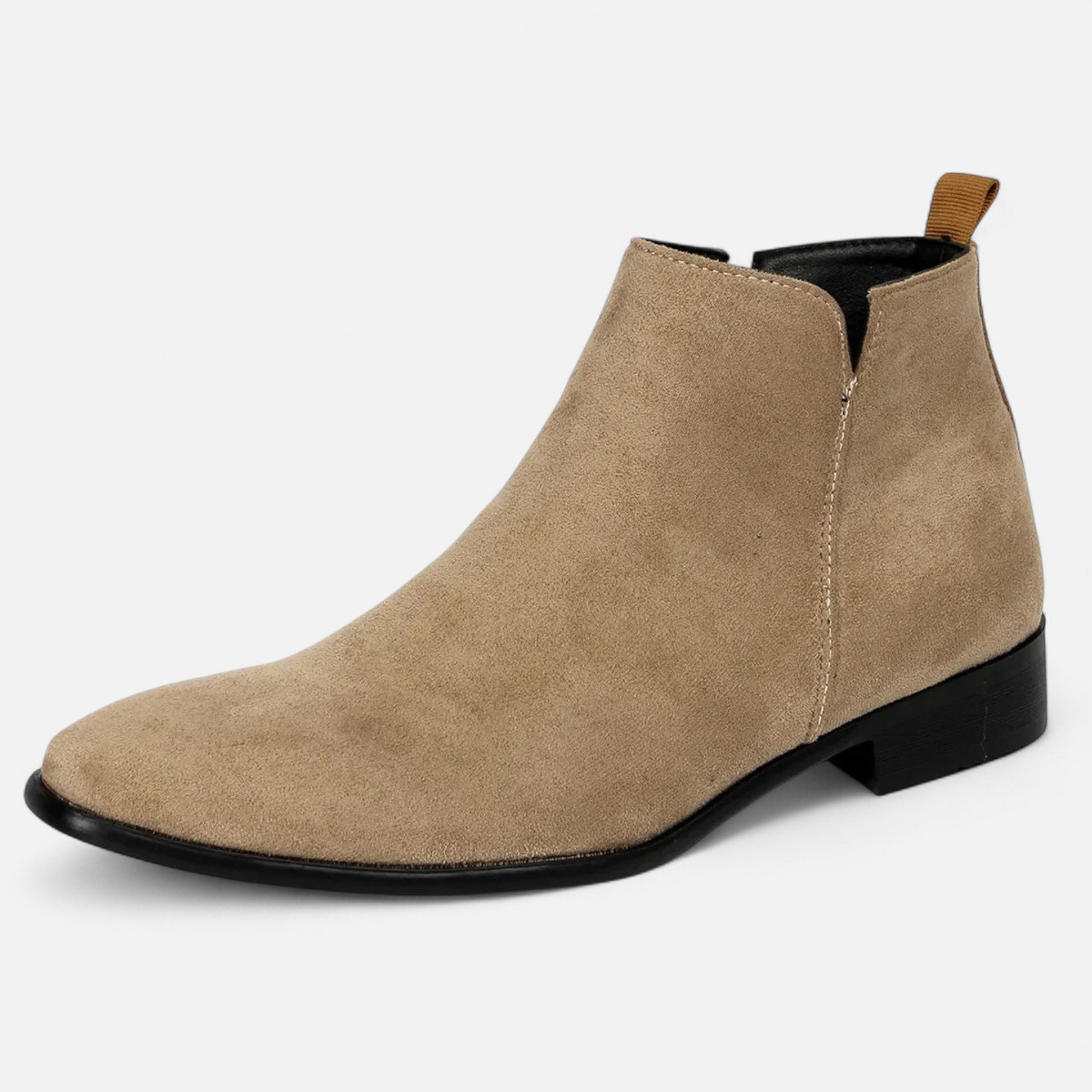 Men's Structured Square-Toe Chelsea Boots
