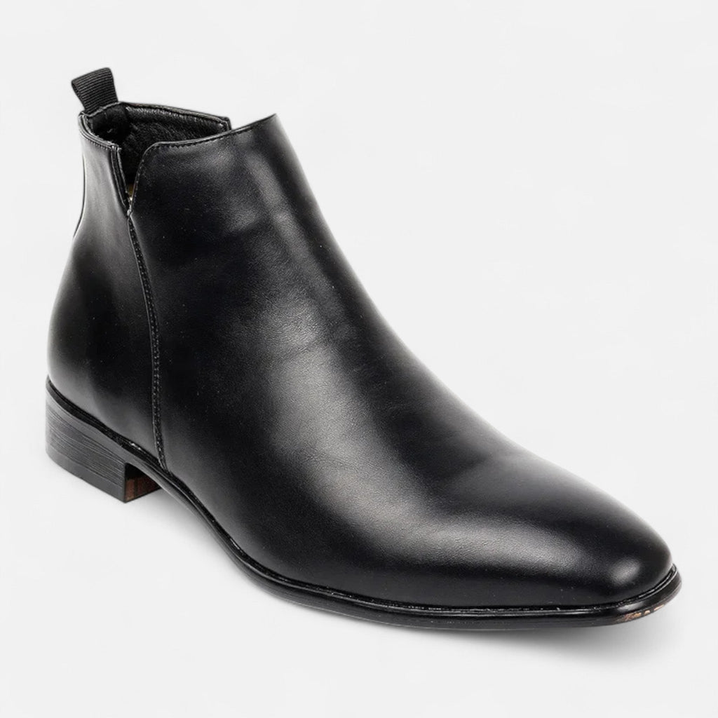 Men's Structured Square-Toe Chelsea Boots