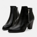Women's Classic Zip-Up Heeled Boots