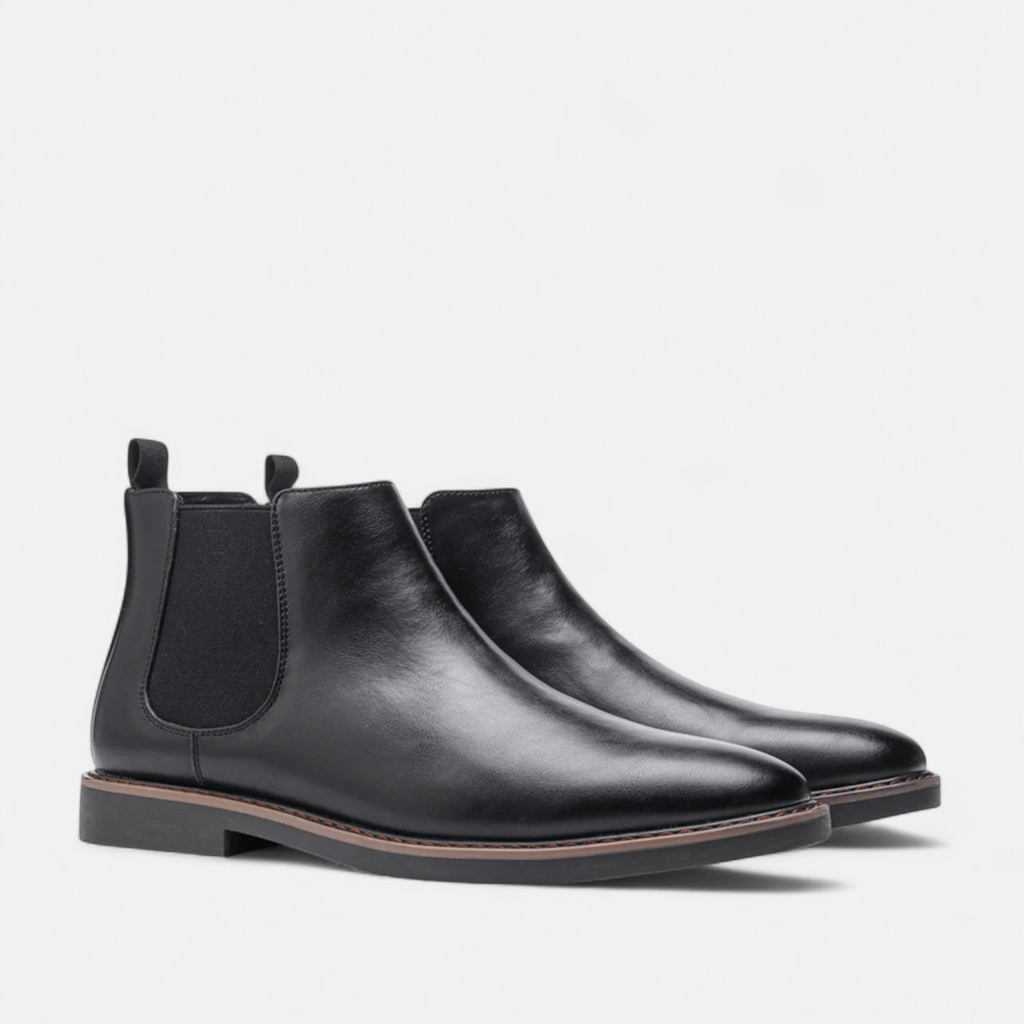 Men's Burnished Leather Chelsea Boots