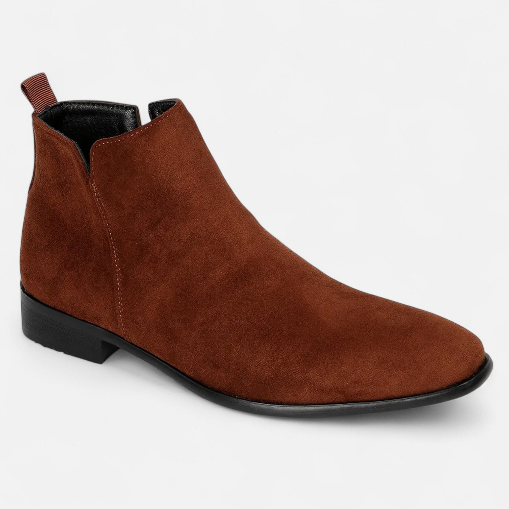 Men's Structured Square-Toe Chelsea Boots