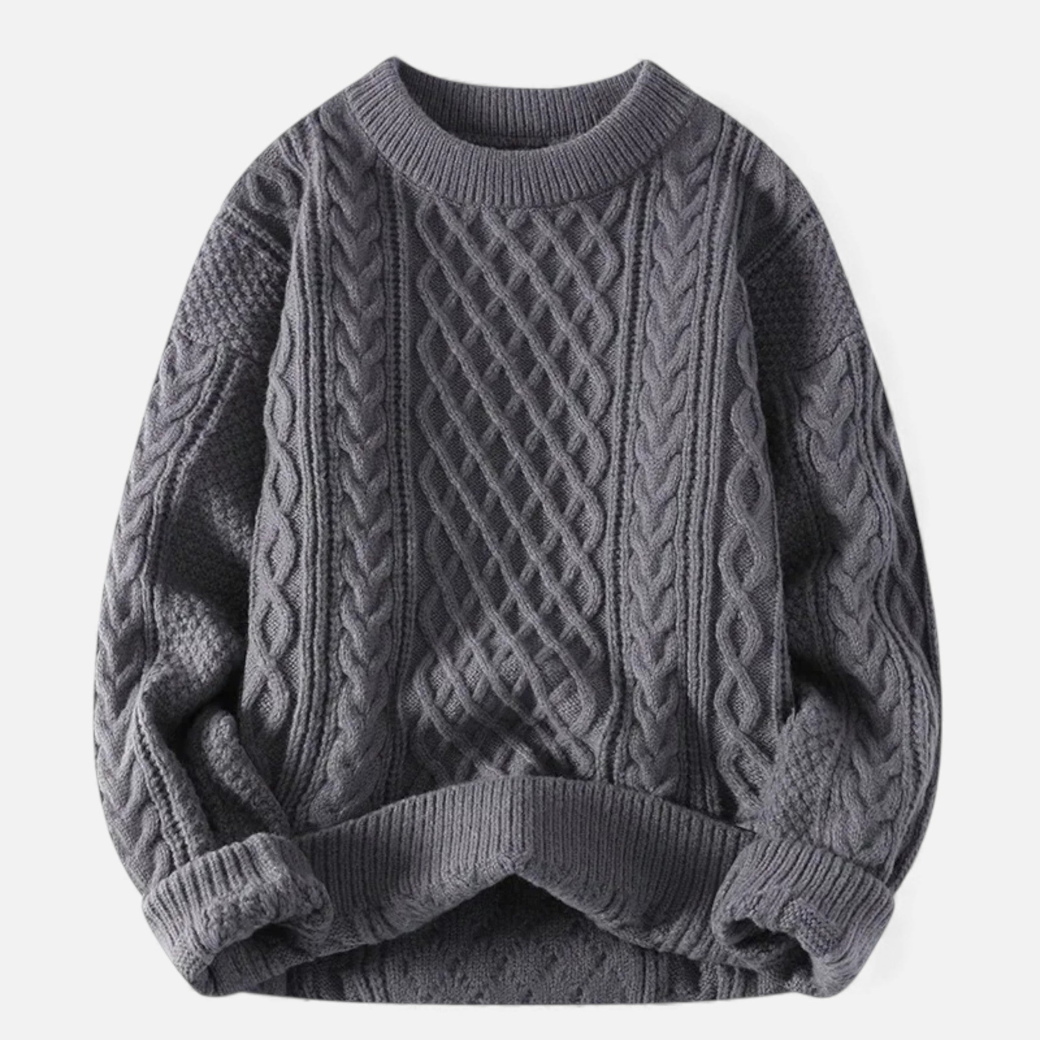 Women's Stretch Cable-Knit Sweater