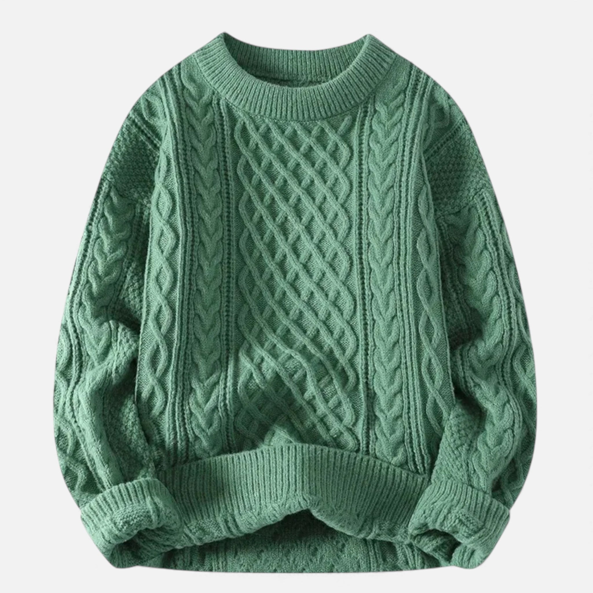 Women's Stretch Cable-Knit Sweater