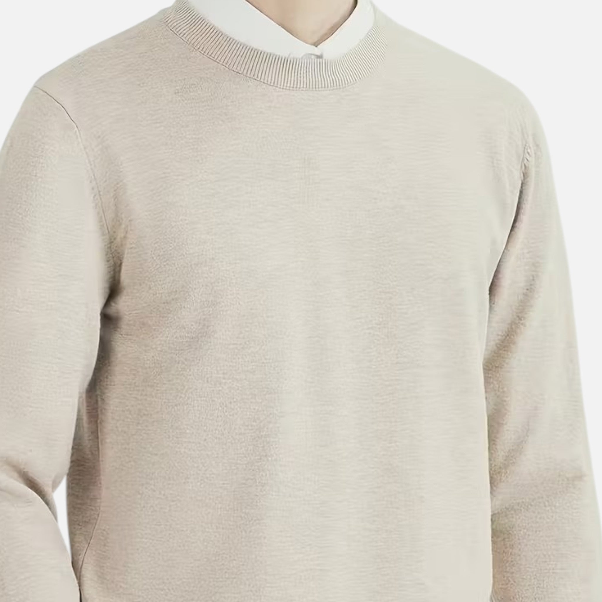 Men's Relaxed Knitted Crew Neck Sweater