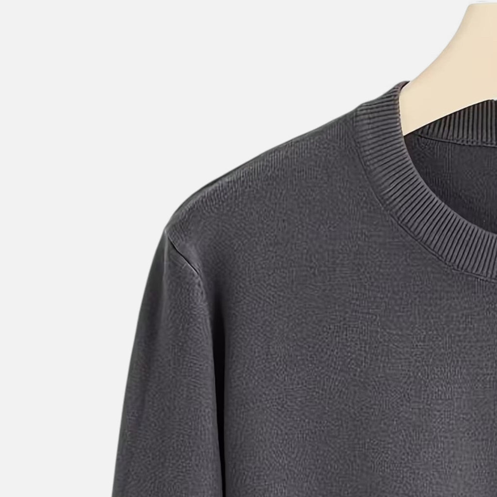 Men's Relaxed Knitted Crew Neck Sweater