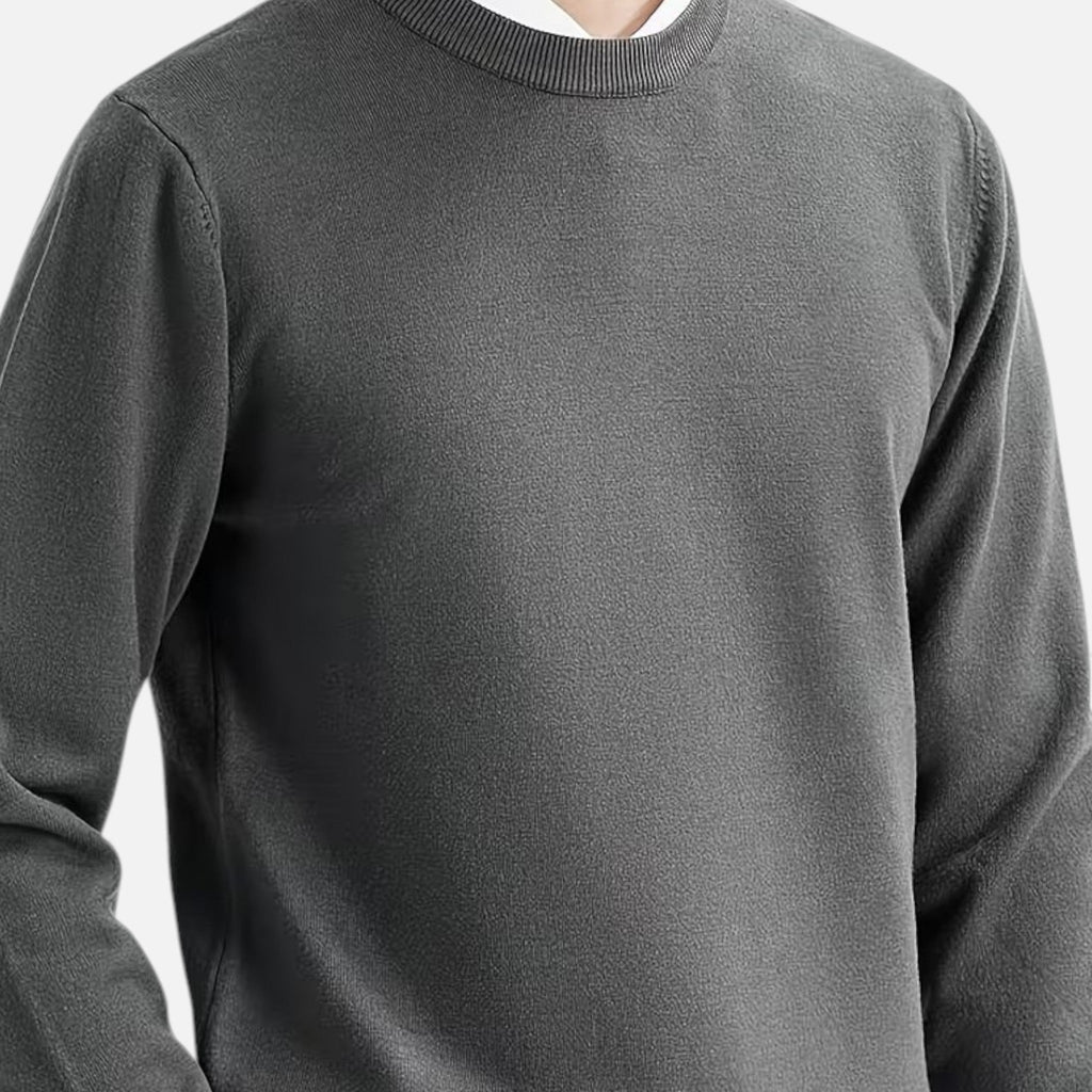 Men's Relaxed Knitted Crew Neck Sweater