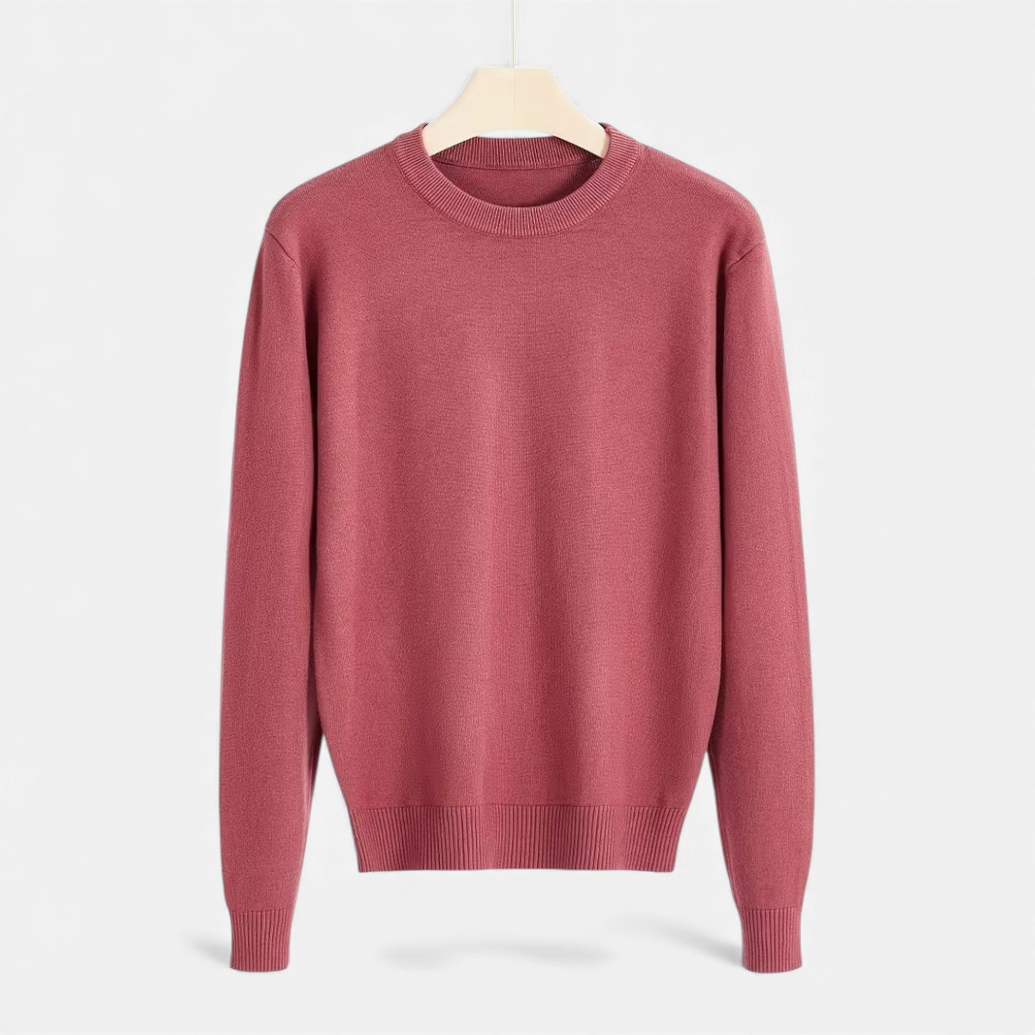Men's Relaxed Knitted Crew Neck Sweater