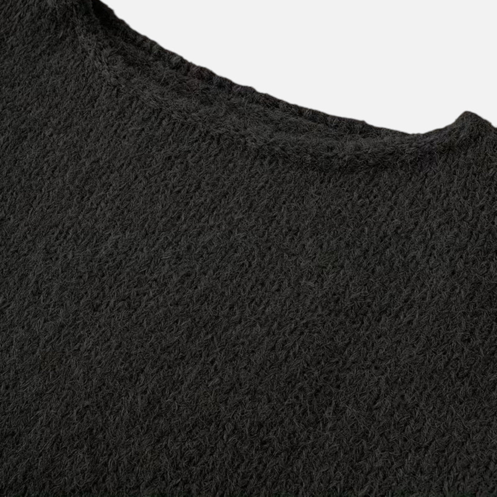 Women's Wide-Neck Knitted Winter Sweater