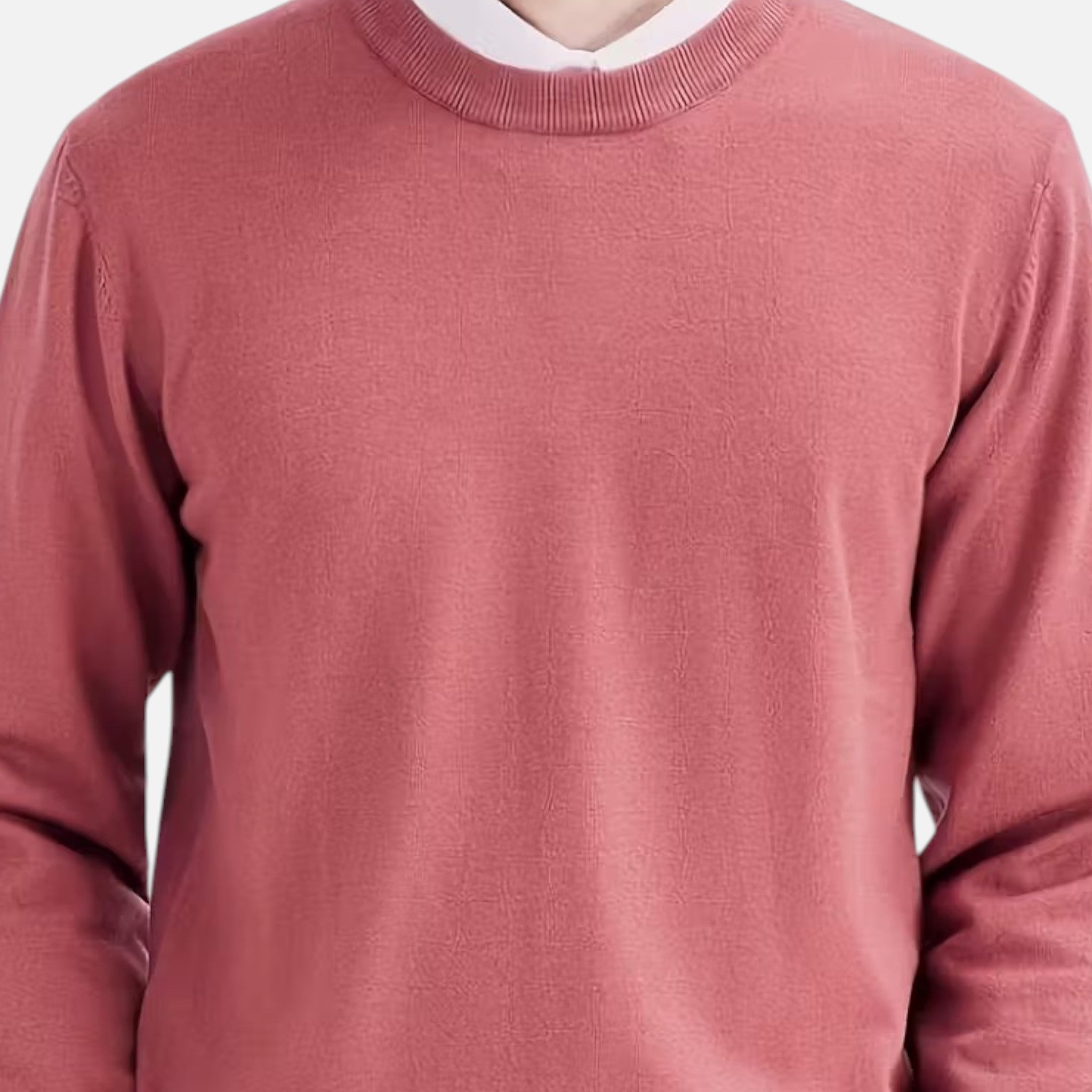 Men's Relaxed Knitted Crew Neck Sweater