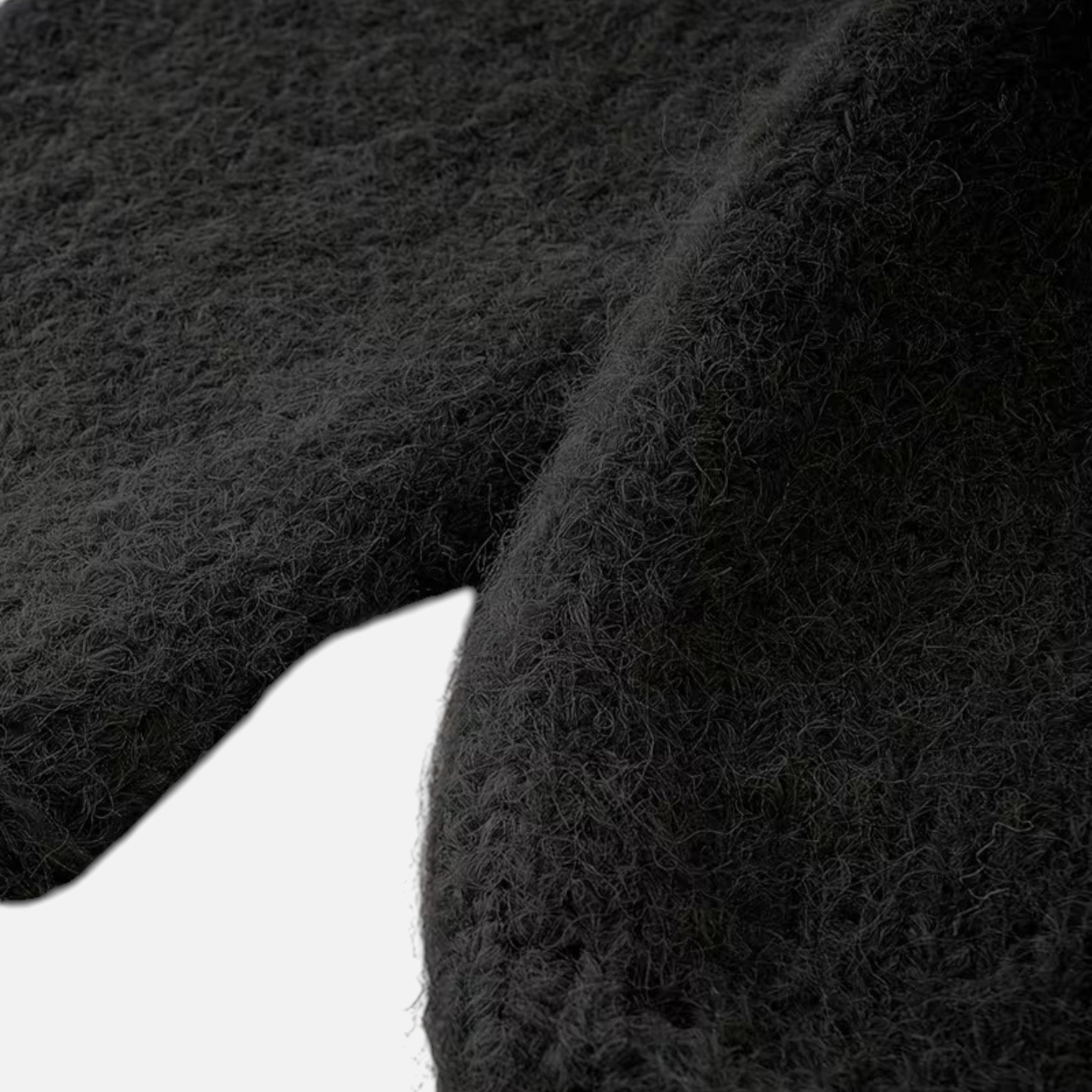 Women's Wide-Neck Knitted Winter Sweater